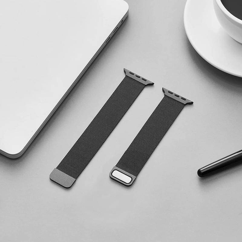 pulseira Metal milanese loop  para smartwatch relogio Compatível apple watch 10 9 7 8 6 5 4 3 2 1 se ultra Top de Linha