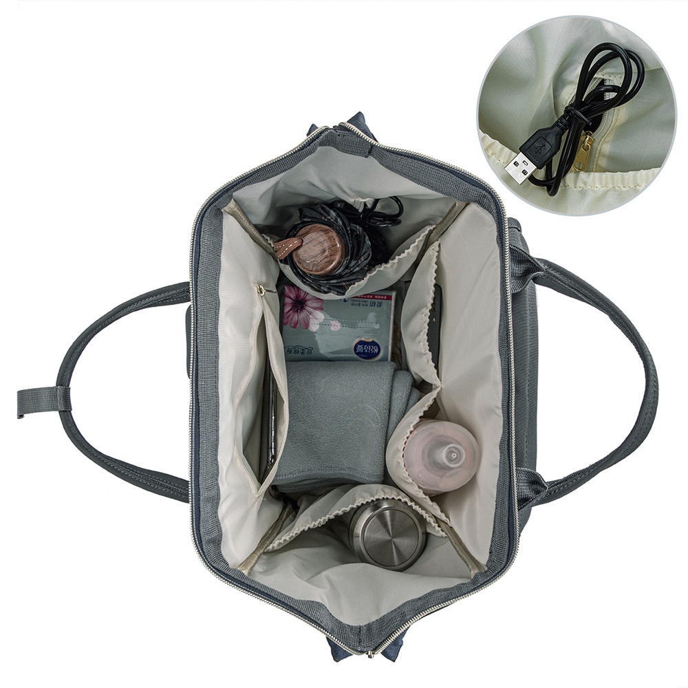 Detalhes do Mochila Bolsa Maternidade Feminina Lequeen Original Com Bolso Térmico