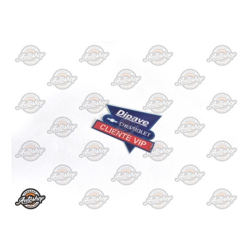 Adesivo Chevrolet Dipave Cliente Vip Opala e Caravan 88 89 90 91 92