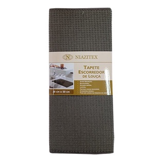 Tapete Escorredor De Louca 38 X 50 Cinza