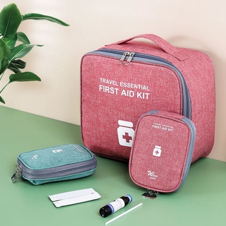 Medicina Organizador Caixa médica de emergência portátil para viagens ao ar livre kit médico de primeiros socorros para acampamento equipamento de recipiente de medicamentos de primeiros socorros bolsas médicas