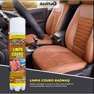 Limpa Couro Aerosol 300ml Radnaq em Oferta na Shopee