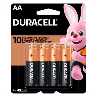 Pilha Alcalina aa Mn2400b8 Duracell Cartela Com 8 Unidades