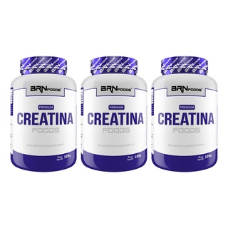 Kit 3x Premium Creatina com Maltodextrina 100g - BRN Foods