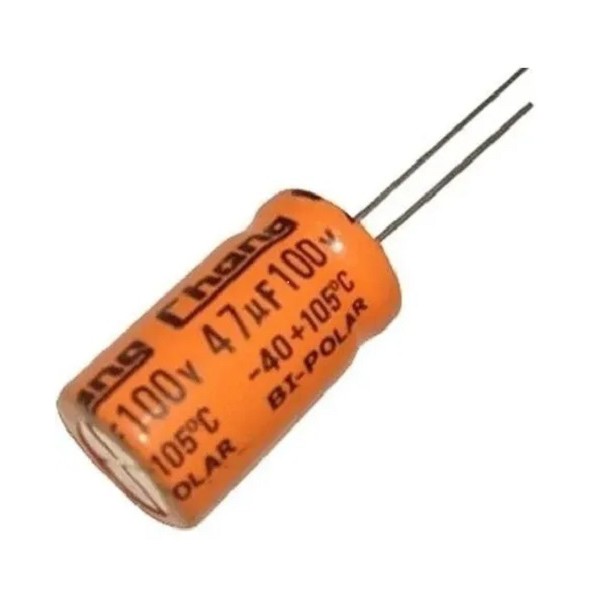 Capacitor Bipolar 47uf X 100v Para Driver Corneta D250X D250 TRIO D200X som automotivo potente