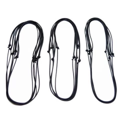 Cordão Para Fazer Colar Artesanato Preto Regulável 12 Peças