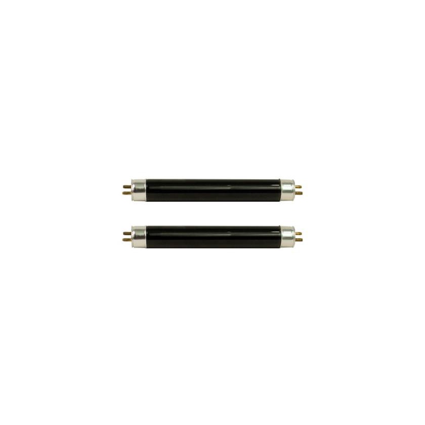 2 Lâmpada tubular fluorescente luz negra 4W BLB T5 15cm efeito neon balada festa aparelho nota falsa