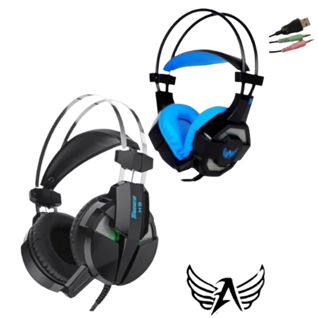 Fone De Ouvido Gamer Pc Usb Led Headset Microfone Com Fio