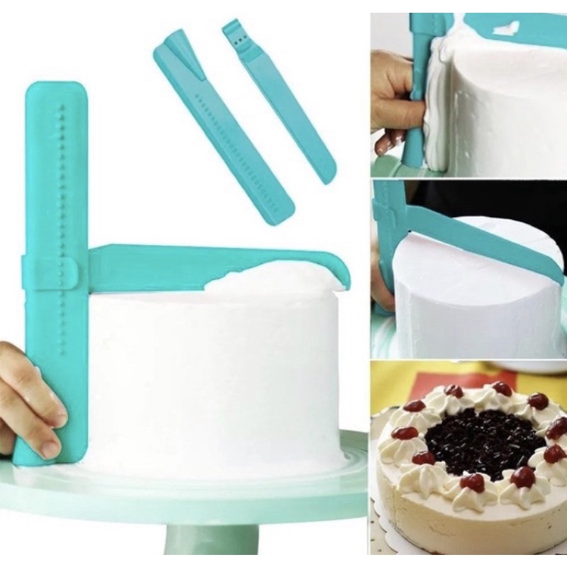 espátula niveladora alisadora de bolo para confeito prático na hora de confeitaria