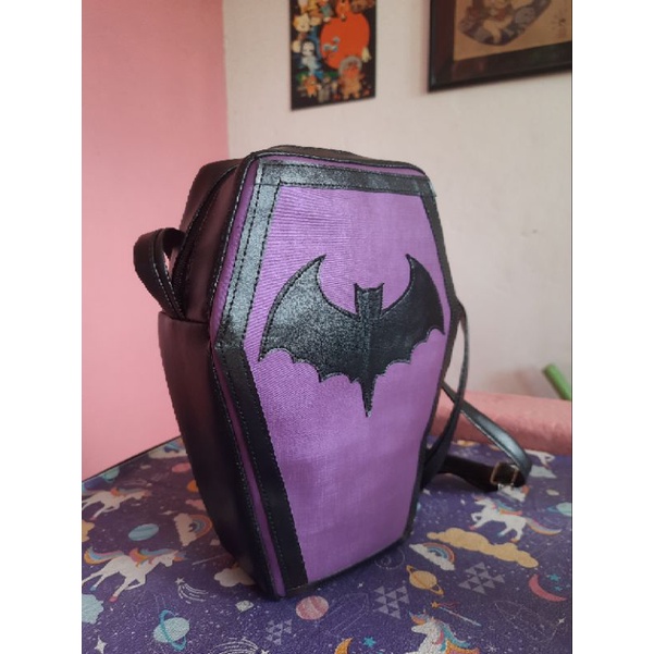 Bolsa Tiracolo Ombro Caixão Morcego Terror Shopee Brasil 6255