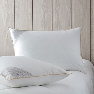 Travesseiro Buddemeyer Toque De Pluma 100% Algodão 233 Fios Antialérgico Extra Macio 50x70cm Branco em Oferta na Shopee