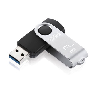 Pendrive Multilaser Usb 3.0 Twist Preto 32gb - Pd989 em Oferta na Shopee