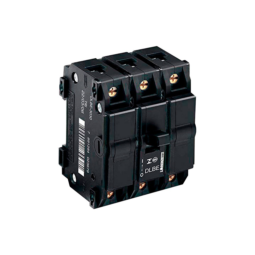 Disjuntor Nema Tripolar Dlb 25a Lorenzetti Trifásico Preto