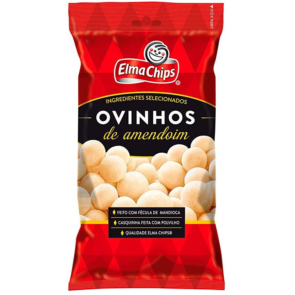 Ovinhos de Amendoim Elma Chips 65g Original Pronta Entrega Shopee Brasil