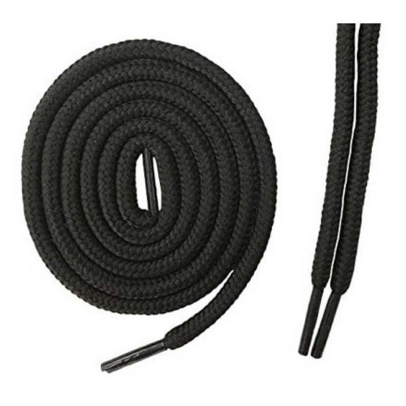 kit com 10 pares de Cadarço nylon Preto e Neon meia cana com 120cm para todos modelos de calçados