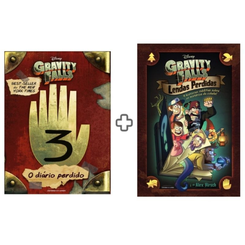 Kit Livro O Diário Perdido De Gravity Falls 3 Livro Gravity Falls Lendas Perdidas Shopee Brasil 