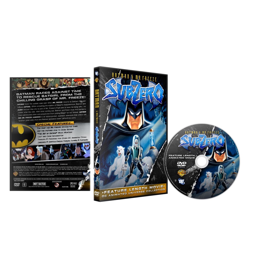 Dvd Batman & Mr. Freeze: Abaixo De Zero (1998) Dual Áudio