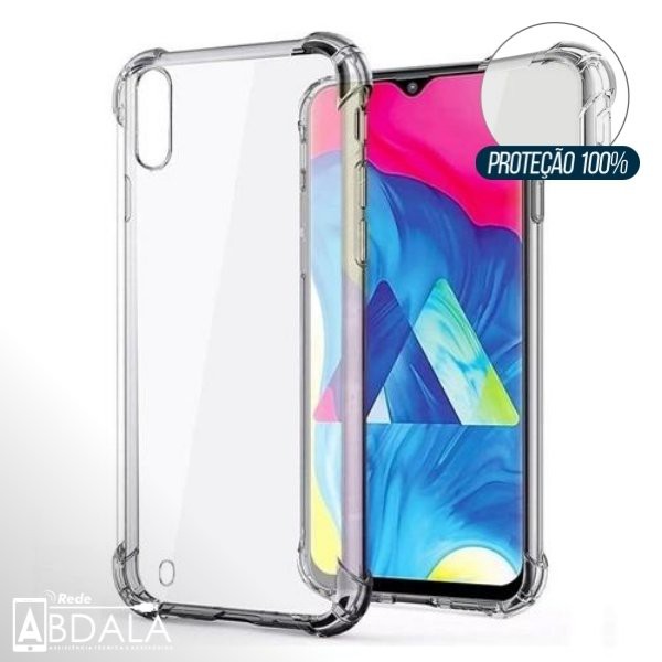 Capa  Case com Borda Protetora Transparente  para Samsung A10S, A20S, A21S, A30S, A50S, A70S