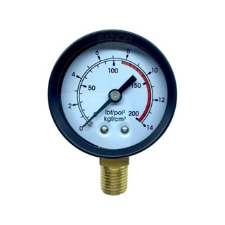 Manômetro Para Compressor De Ar 0 - 14 Bar - 200 PSI 50mm em Oferta na Shopee