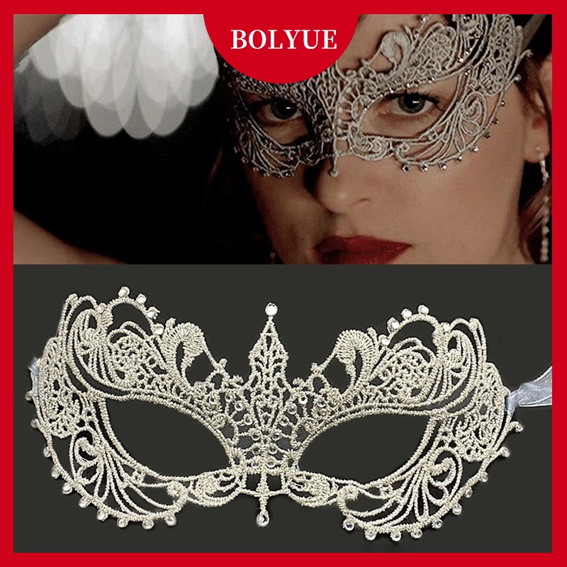 Máscara de máscara de renda oca do baile de máscaras de Halloween