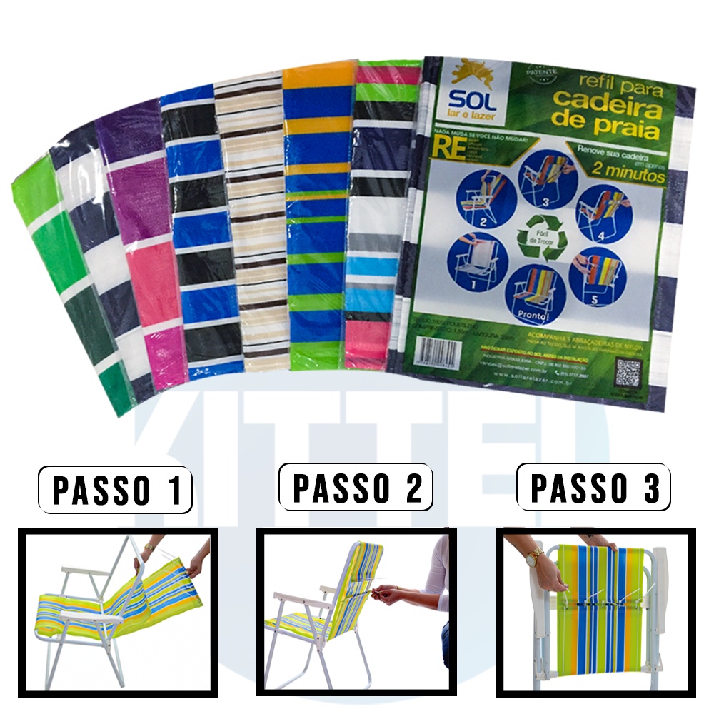 Refil Cadeira de Praia O ORIGINAL