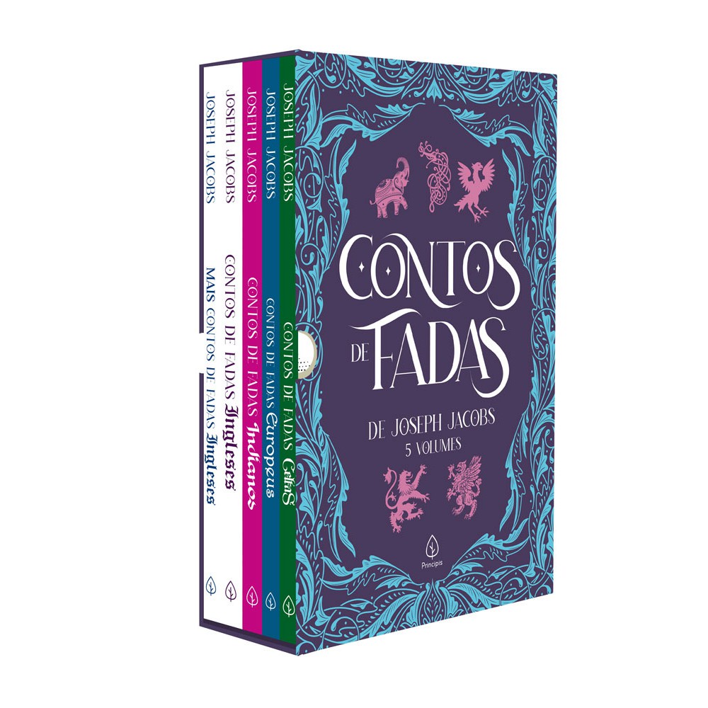 Box Contos de fadas de Joseph Jacobs com 5 marcadores de pág em Oferta na Shopee