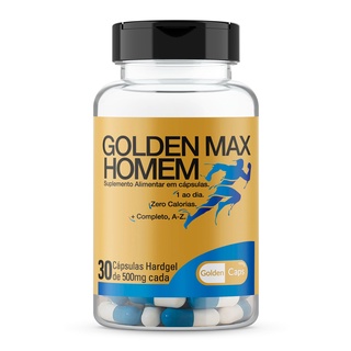 GOLDEN MAX HOMEM - 30 CÁPSULAS - 500 mg GOLDEN CAPS