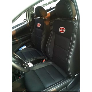 Capa Banco Carro 100% Couro Fiat Strada 2011 2012 2013 2014 2015 2016 2017 2018