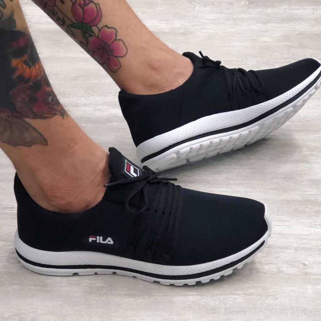 tenis fila preto masculino