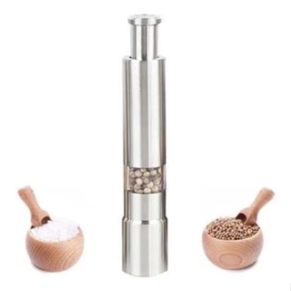 Mini Moedor Manual Com Visor Em Aço Inox Gourmet Sal Ou Pime em Oferta na Shopee