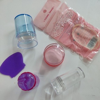 carimbo de silicone e placa para unhas