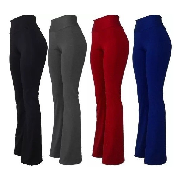Calça Feminina Flare Bailarina Colmeia Casual Oferta