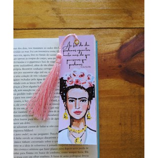 Marcador de página Frida Kahlo Rosa