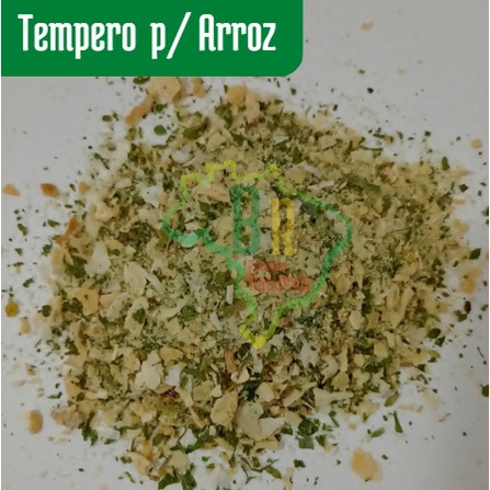 Tempero Para Arroz BR Produtos Naturais Embalagem Ziplock