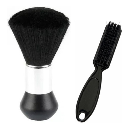Espanador De Cabelo + Escova Disfarce Preta Salão Barbearia em Oferta na Shopee