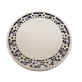 porta copo 10 cm flor trabalhado em mdf mini mandala em Oferta na Shopee