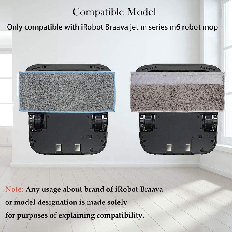 For Irobot M6 Washable And Reusable Wet Mopping Pads Pack Of 4 WEB限定