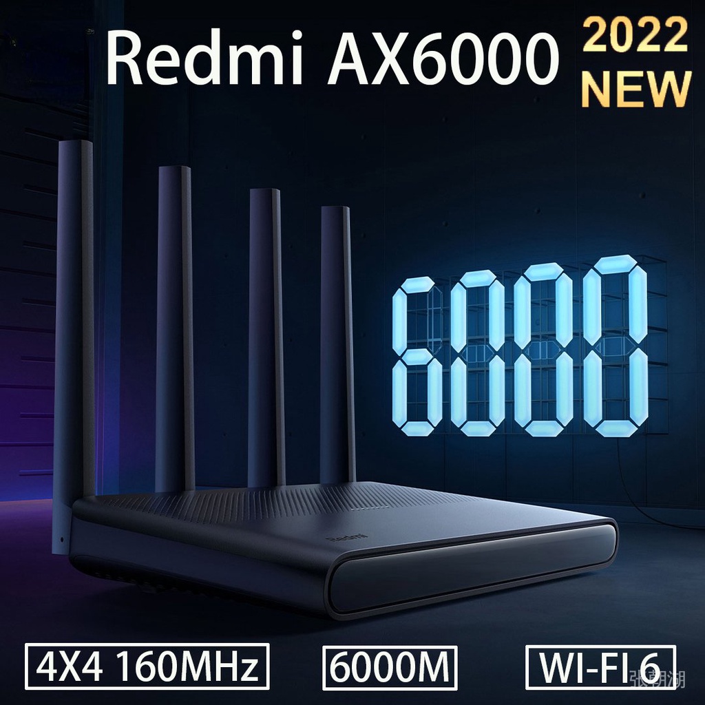 2022 newest original xiaomi redmi ax6000 router wifi6 mesh 2.5g 6000mbs ...