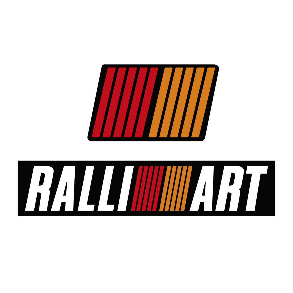 kit Emblema Mitsubishi Ralliart Triton Pajero Lancer ASX Resinado Incrível
