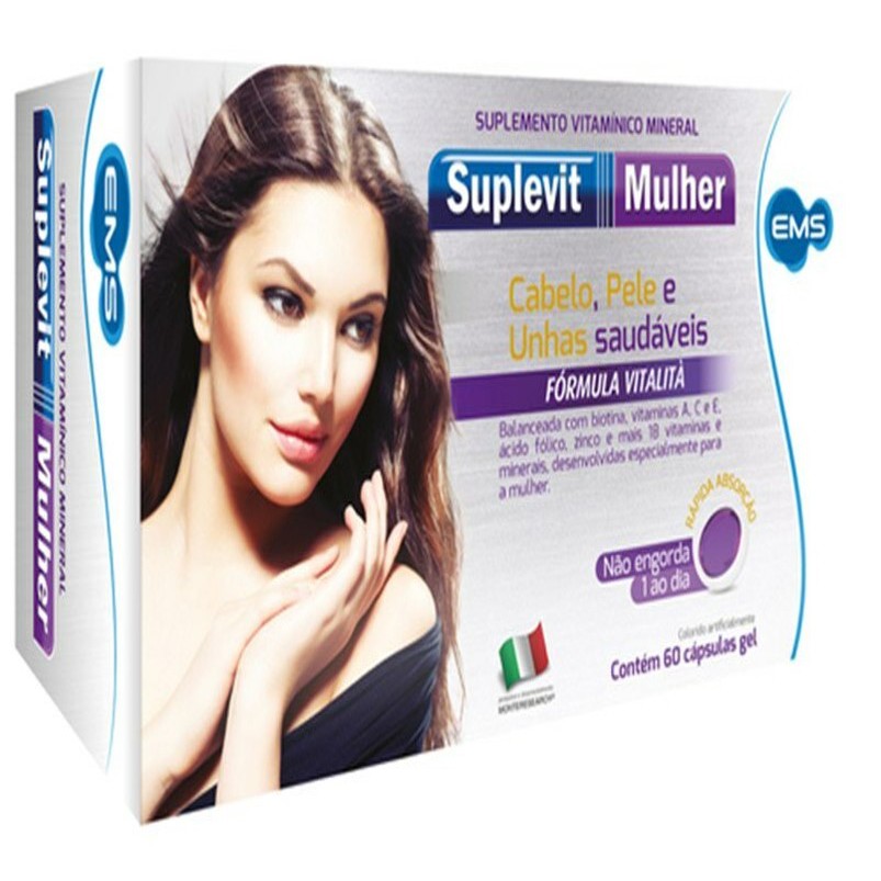 Suplevit Mulher C/60 Caps Queda De Cabelo Antienvelhecimento