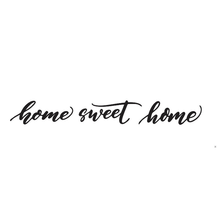 Quadro Decoração Frase Home Sweet Home Aplique De Parede Vazado Acrílico 3mm Quadro Decorativo Sala Quarto Cozinha