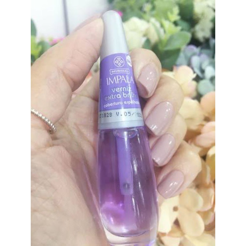 Esmalte Impala Verniz Extra Brilho Roxinho 7,5ml | Shopee Brasil