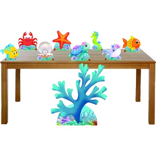 Kit Totens Display Fundo do Mar - Display para mesa e chão em Oferta na Shopee