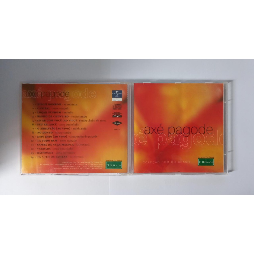 CD Axé pagode é pagode - Coleção som do Brasil