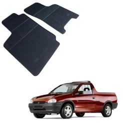 Jogo 2 Pecas Tapete Automotivo Especifico Pick-up Corsa Todas 100% Borracha Borcol