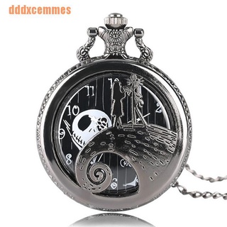 dddxcemmes (~) Relógio De Bolso Com Pingente De Filme De Natal/Jack Skellington Tim Burton