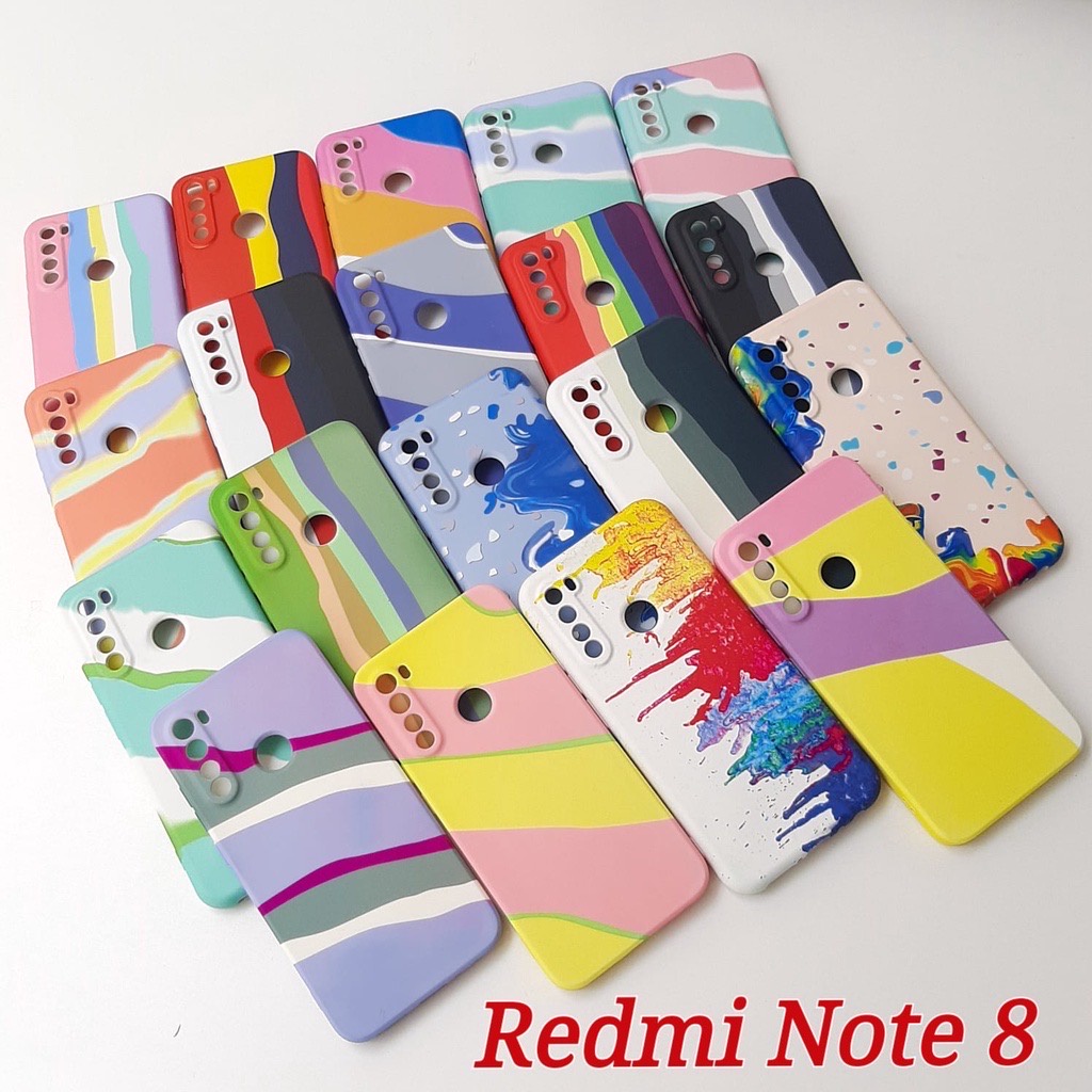 Capinha Premium Arco-íris Redmi Note 8 Xiaomi Arco Íris Colorida Silicone Aveludada com Logo Proteção Total - Pronta Entrega no Brasil