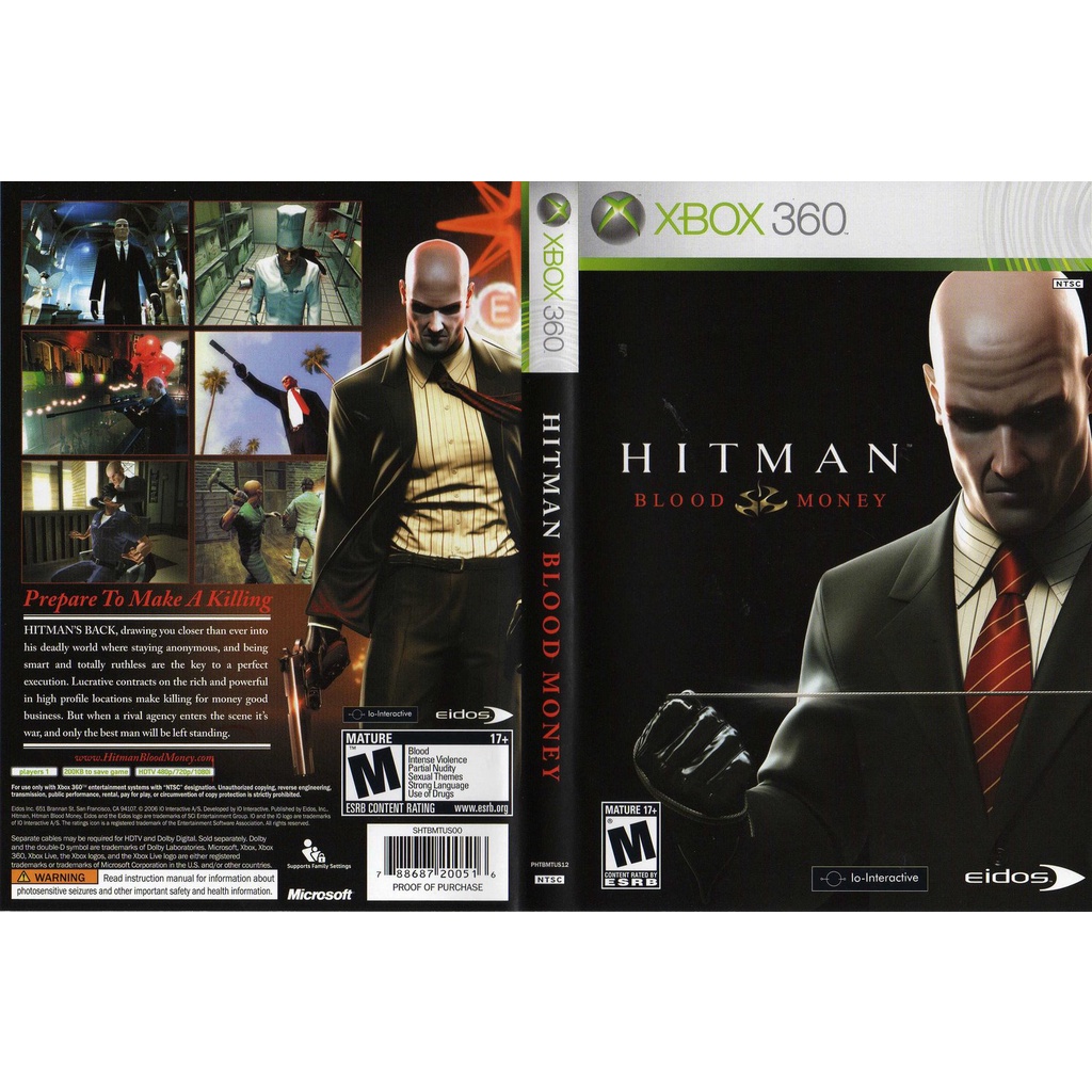 Hitman blood money P/ XBOX360 (LTU/LT/JTAG/RGH)