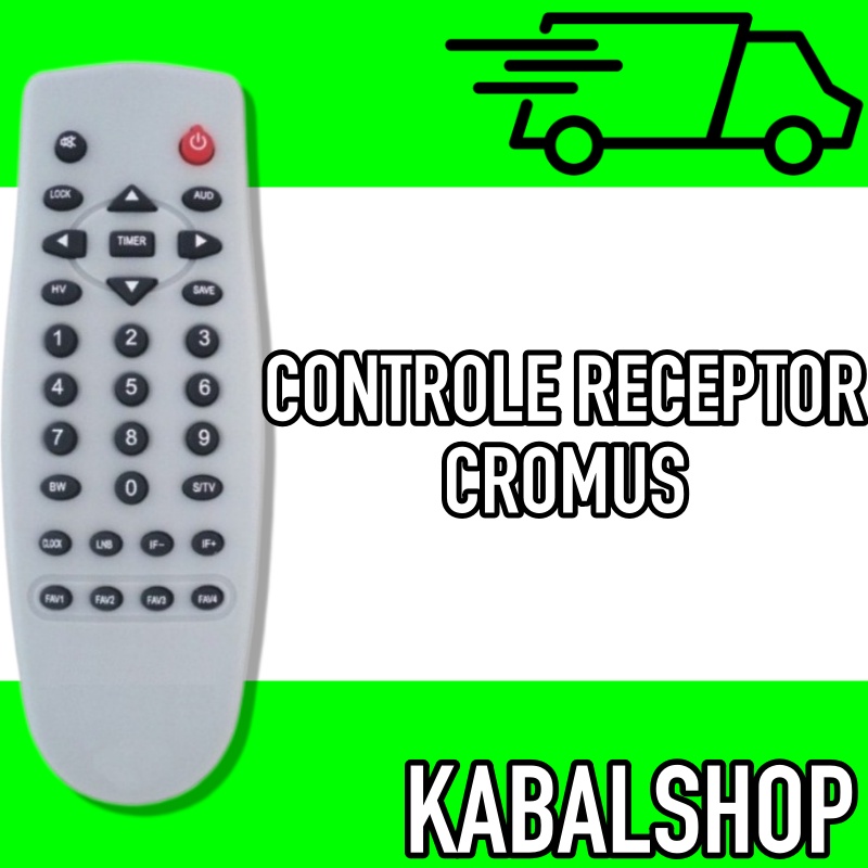 Controle Remoto Compativel Receptor Cromus Cr-1500 Bedin Bs3000 CO1113