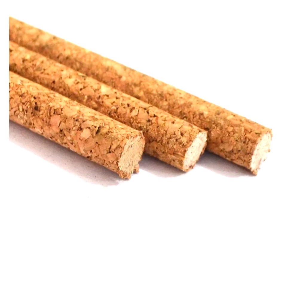 Kit 3 Poleiro Barra de Cortiça Natural para Gaiola 15mm x 30cm para Calopsita Ring Neck Trinca Ferro